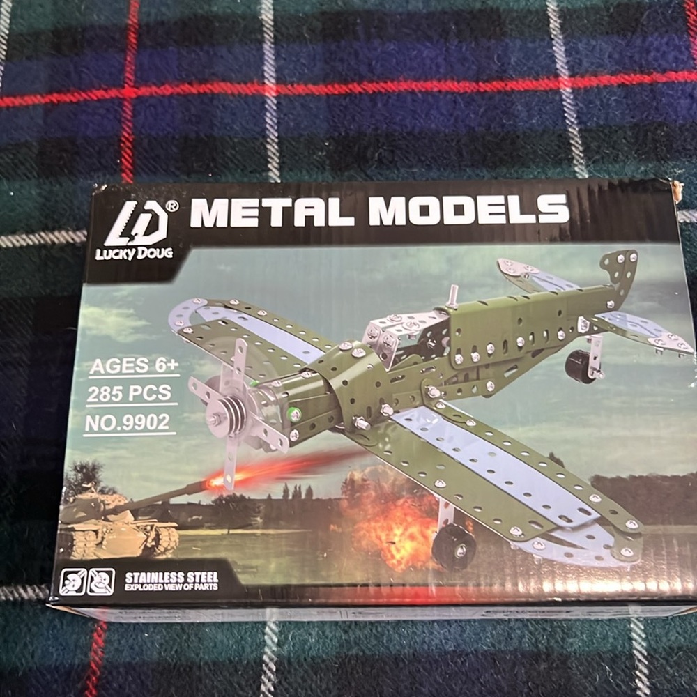 Lucky Doug Metal Models Airplane Construction Kit-NIB